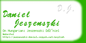 daniel jeszenszki business card